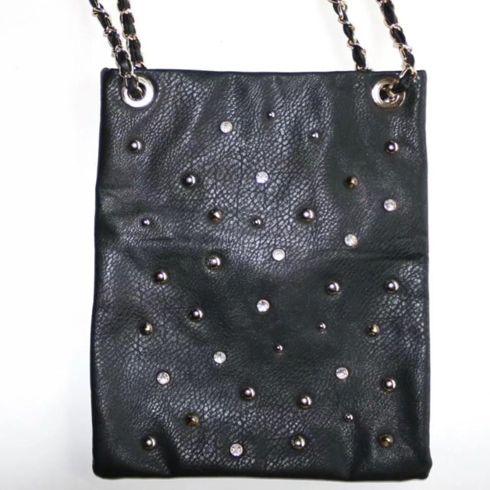 LaTique Studded Black‎ Faux/Vegan Leather Purse